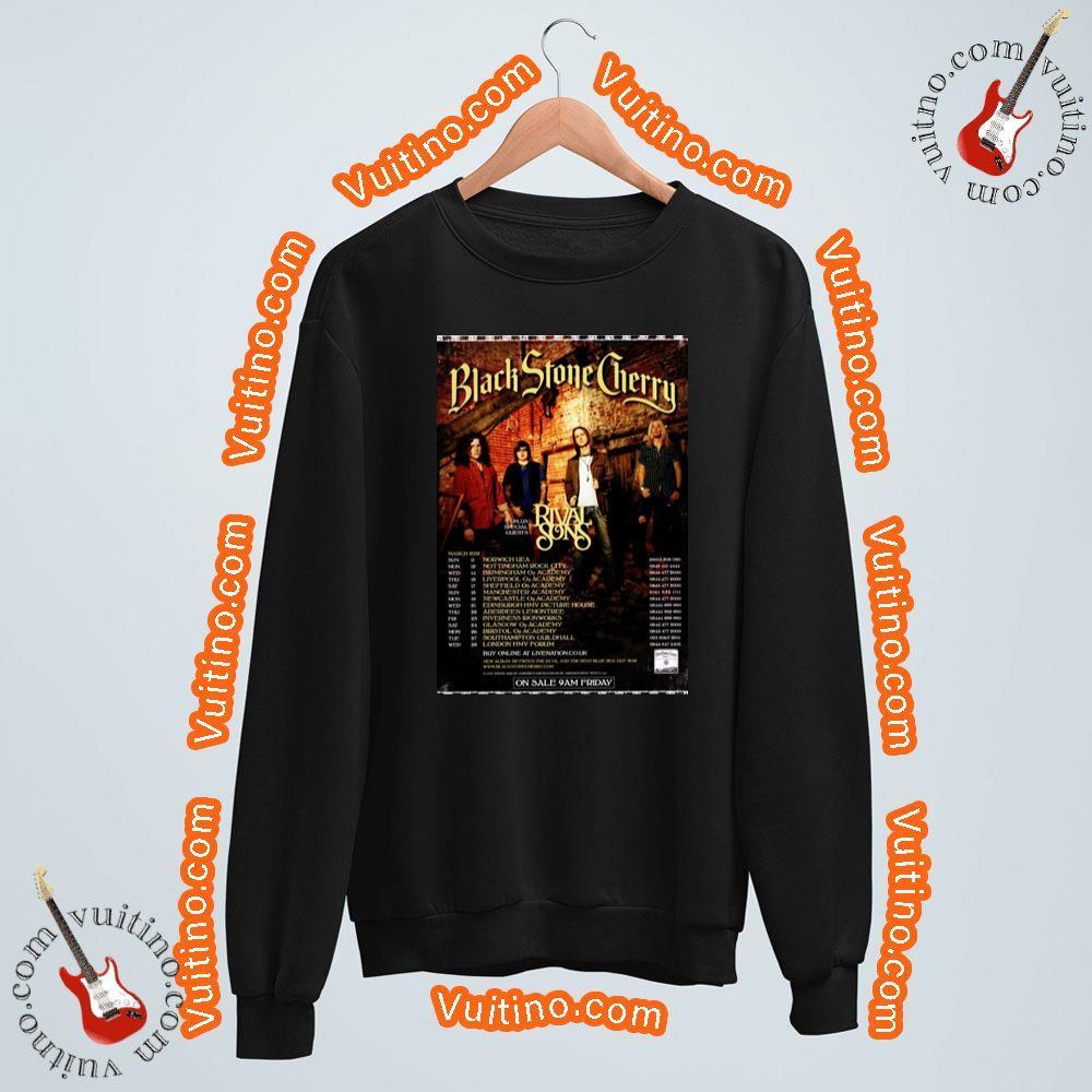 Black Stone Cherrybetween The Devil 2012 Uk Tour Shirt